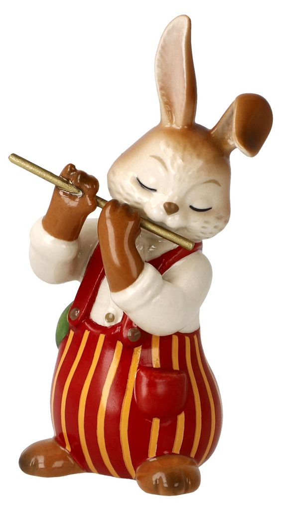 Goebel Hase Lustiger Flötist Figur Produktbild 