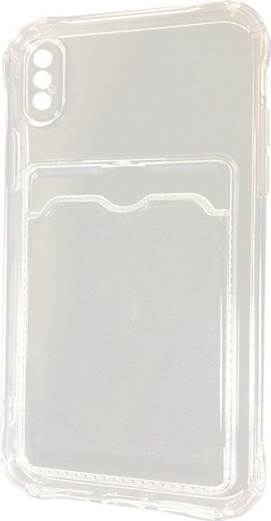 Transparente TPU Schutzhülle für Apple iPhone X/XS – Kratz- und Stoßschutz mit Kartenfach