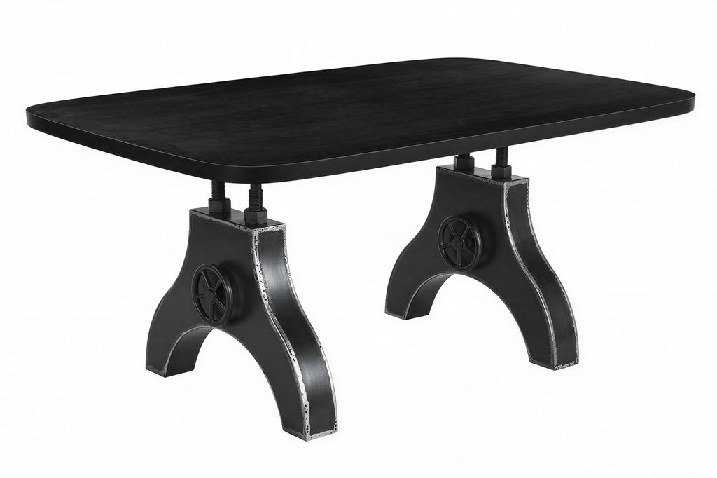 SIT Möbel Esstisch 240 x 100 x 75 cm | Tischplatte Mango 30 mm | Metallgestell | schwarz | 16165-11 | Serie TABLES & CO