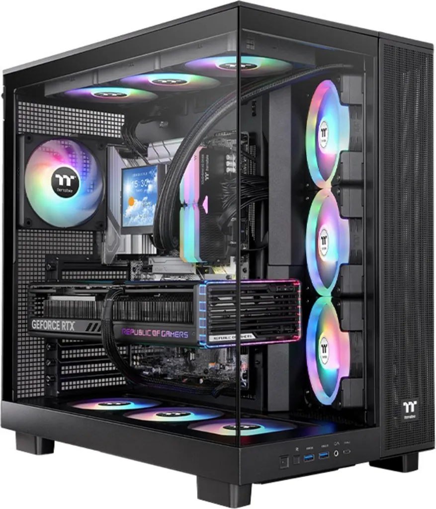 Boîtier PC Montage Vidéo et Gaming Thermaltake View 380 XL TG ARGB Noir
