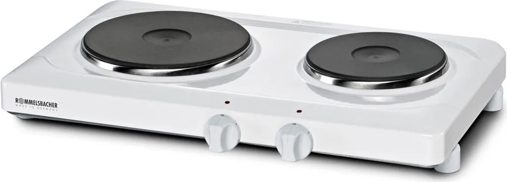 Plaque de cuisson ROMMELSBACHER THS 2590 double foyer fonte blanc 2500W