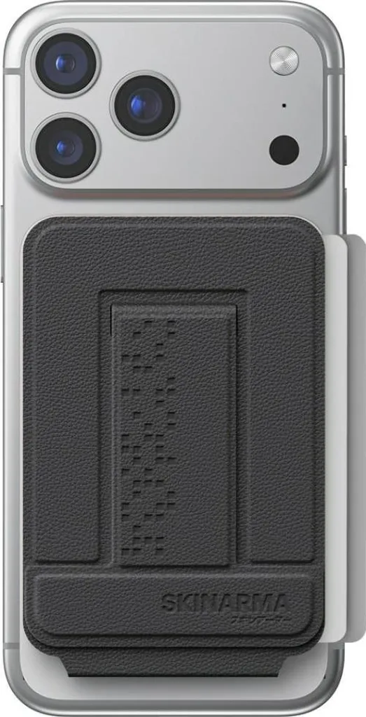 Porte-carte Magnétique Skinarma Axis Charcoal avec Support Tripod Intégré