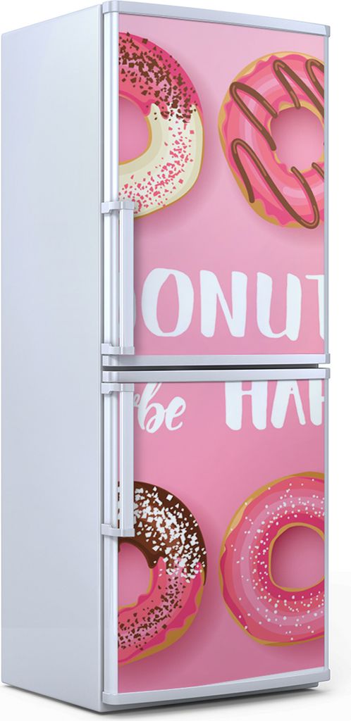 Kühlschrankdekoration 60x180 cm Aufkleber auf dem Kühlschrank - Bunte Krapfen