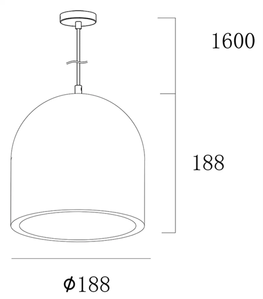 Offerta Lampada Cemento E27 Ø 188mm | Concreto I Grigio Prezzo Top