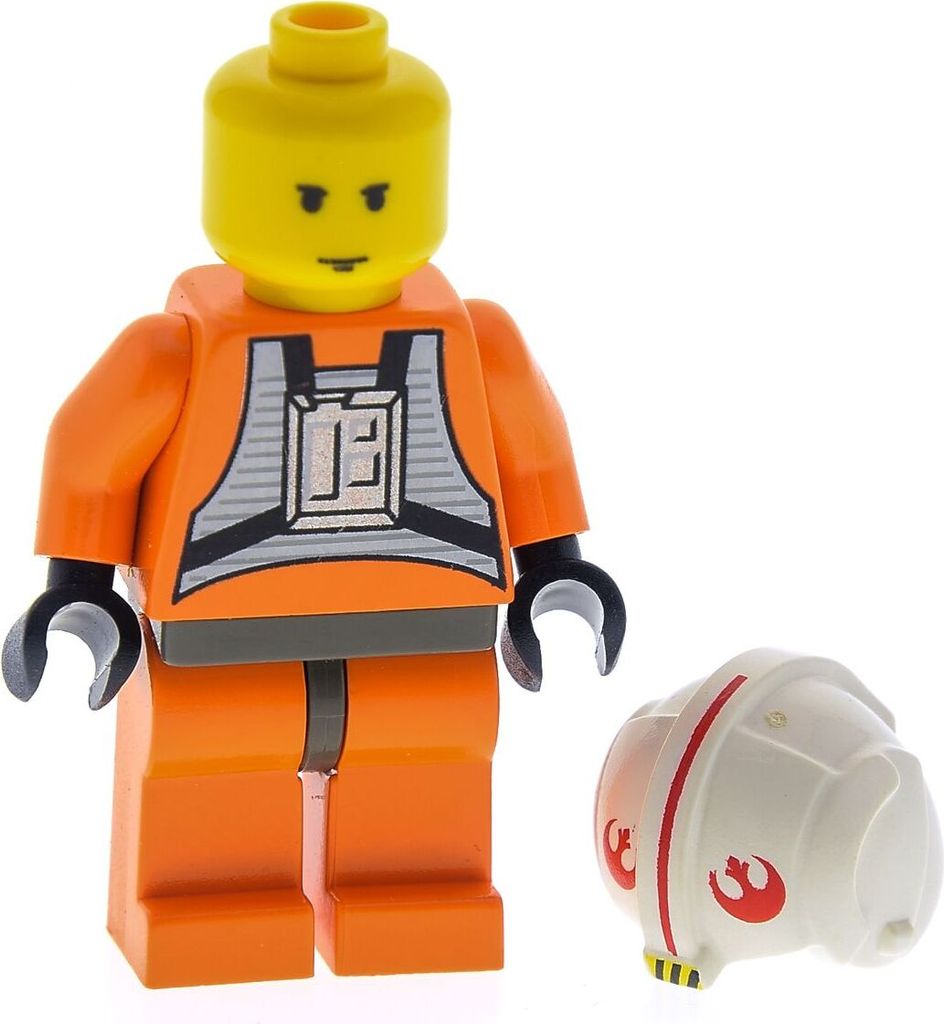 1x Lego Minifigur Star Wars Luke Skywalker Hüfte alt-dunkel Produktbild 