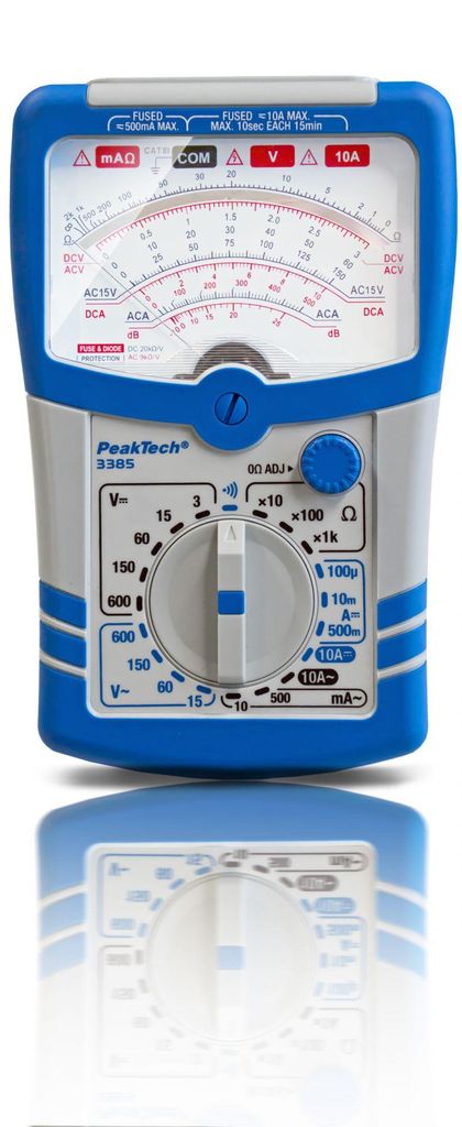 PeakTech Analog-Multimeter 600 V 10 A (PeakTech 3385)