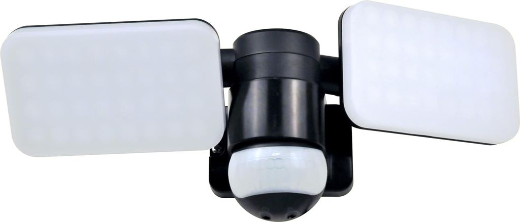 LED Außenwandleuchte mit Bewegungsmelder Schwarz Produktbild 