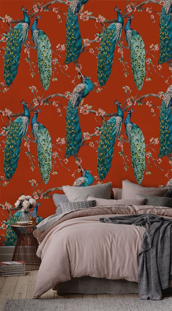 Coloray Fototapete 208x146 cm Vlies-Fototapete - UTENIL Peacock