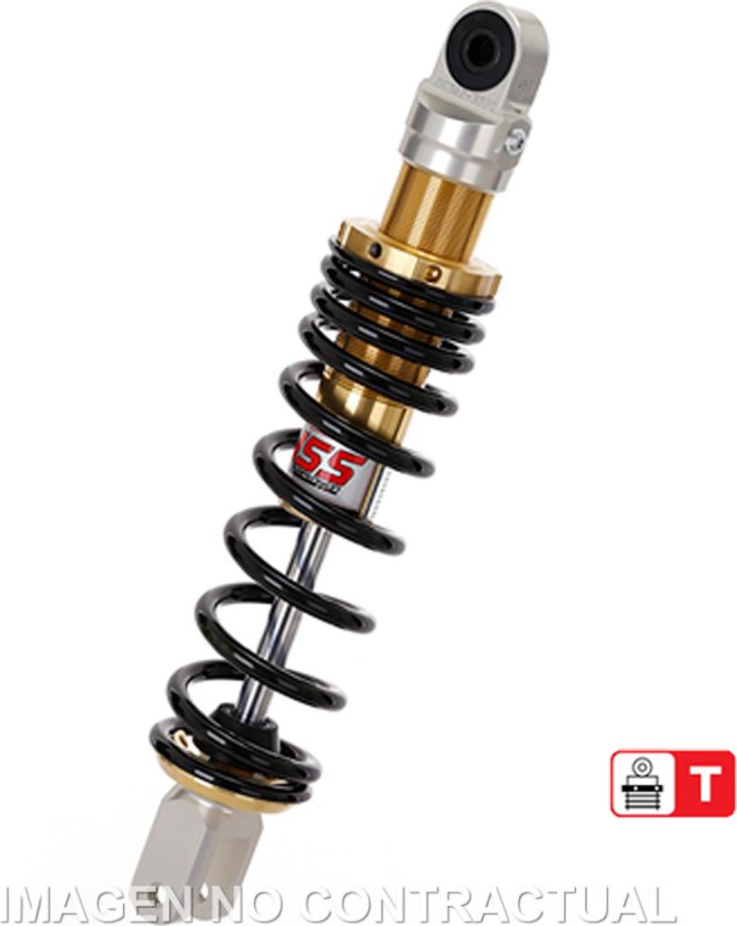 Federbein E302-Serie Mono hinten passend für Malaguti F15 Firefox AC (96-05) / LC (97-08) OE302-320T-01AL-38