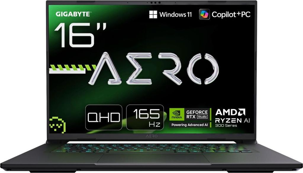 GIGABYTE AERO X16 1VH93PTC94AH, AMD Ryzen AI 7, 2 GHz, 40,6 Produktbild 