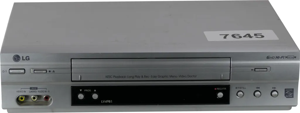 LG LV4981 Solution de Lecture VHS pour Numérisation et Souvenirs TV