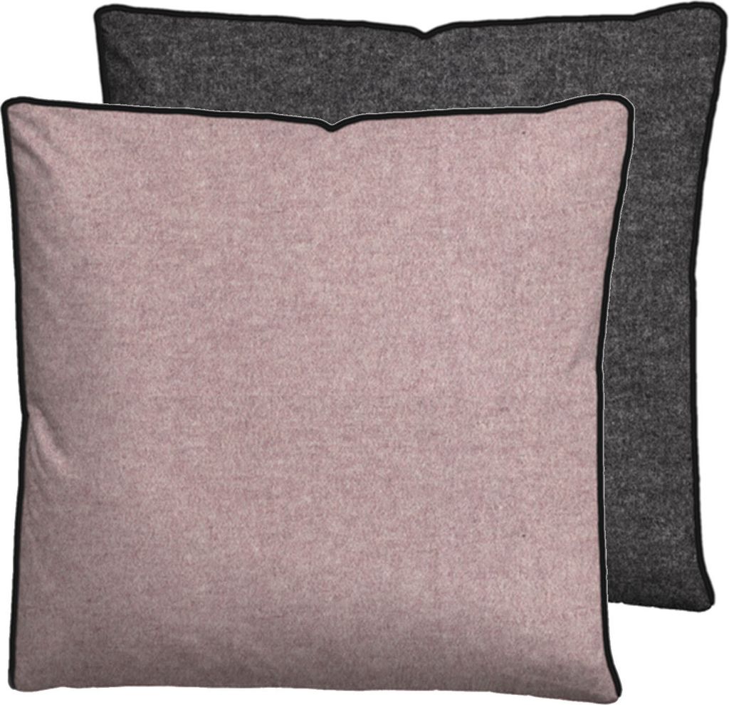 biberna Melange-Flanell Bettwäsche 0840500 MELANGE UNI color: brombeer, size: 1x 40x40 cm