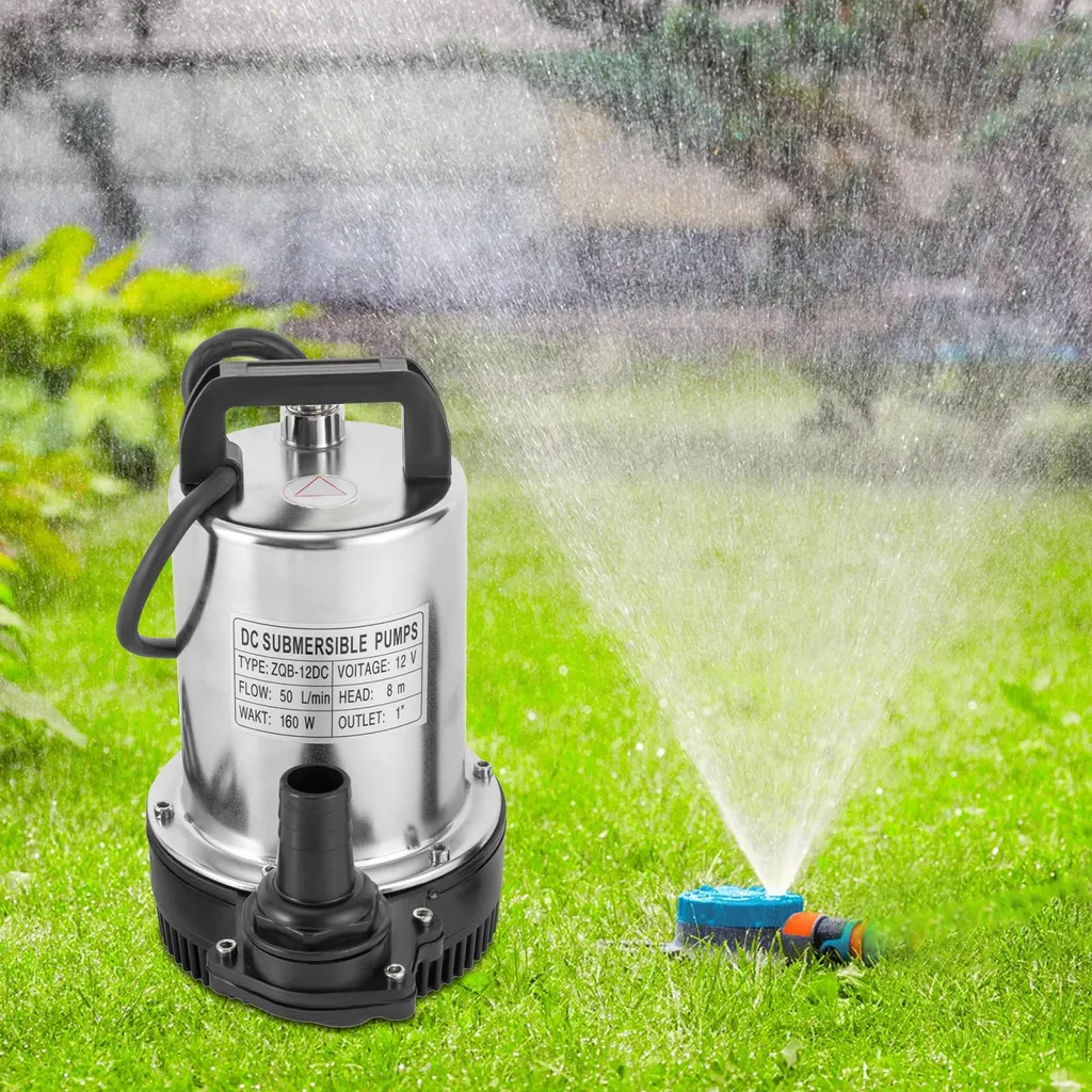 Pompe de cale submersible 12V extraction eau haut débit norme Europe
