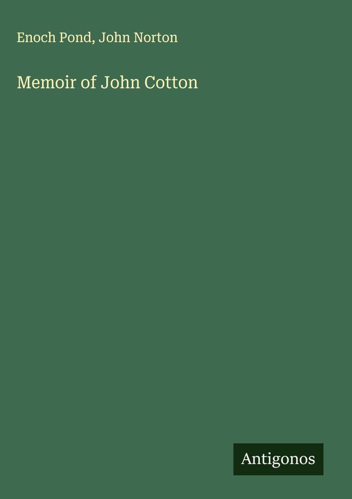 Memoiren von John Baumwolle