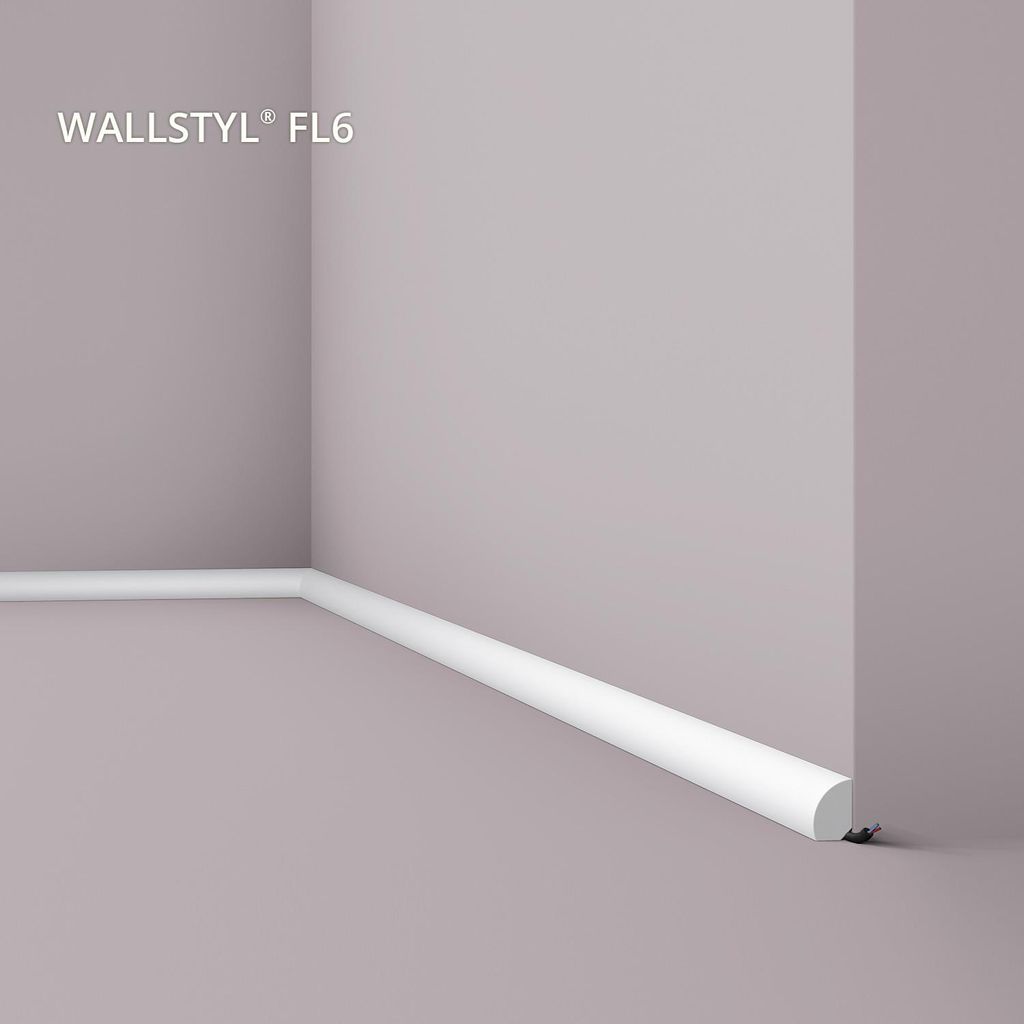 NMC FL6 WALLSTYL Sockelleiste Zierleiste Stuckleiste 2 m Produktbild 