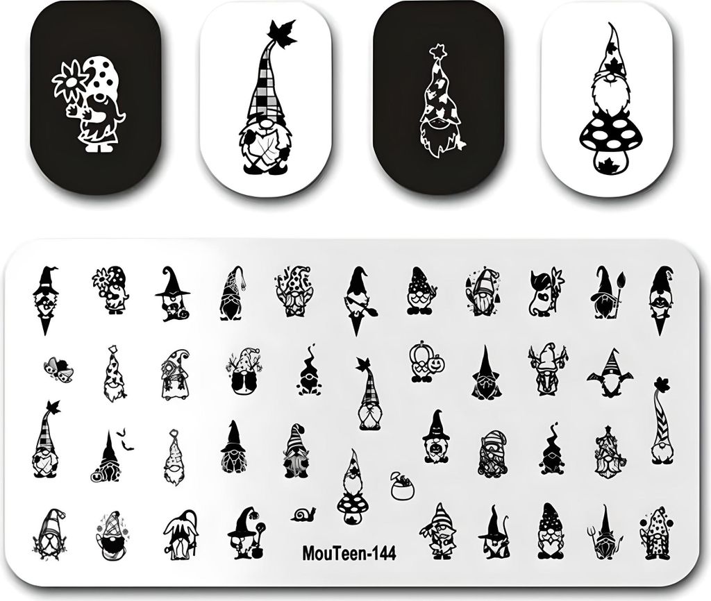 Stamping Plate Nail Art Plate Patterns ZWERGE MÄRCHEN