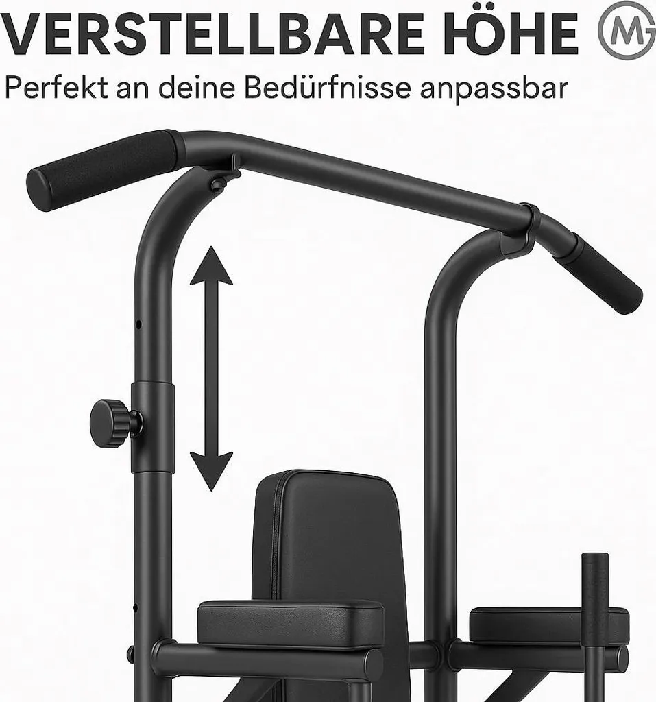 Power Tower Dip Station Stable - Solution Musculation sans Fixation Murale