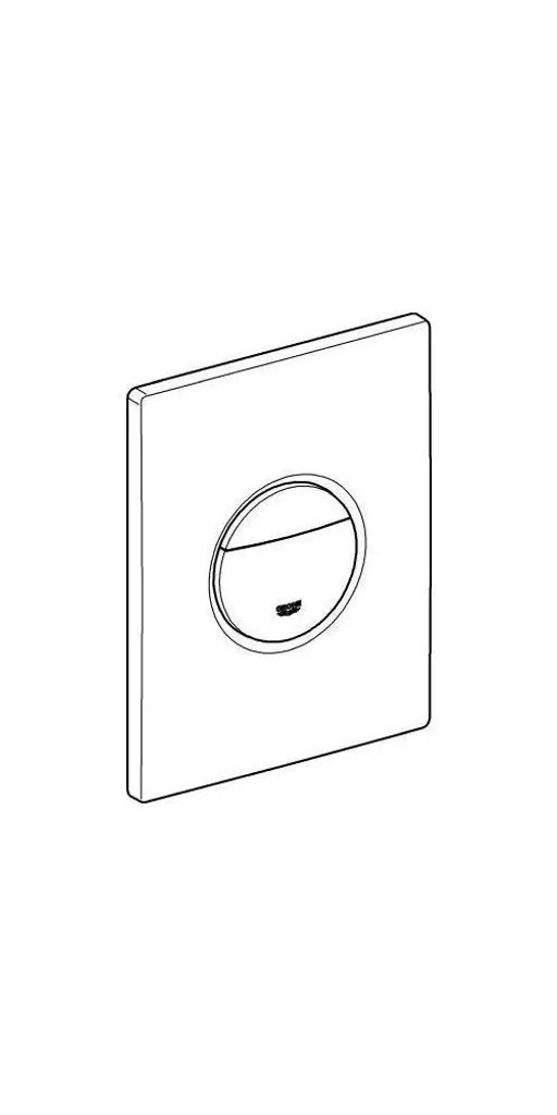 Placca Comando WC NOVA C 156x197 mm Nero Lucido | Ricambio Originale