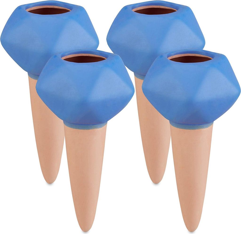 Wassertropfer für Pflanzen - Set von 4 - Keramik - 6 cm