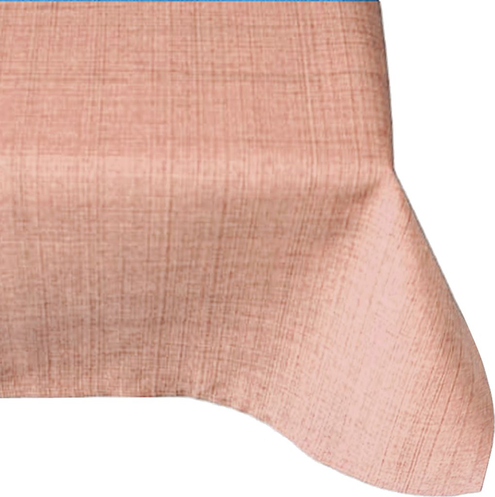 Tischdecke Outdoor Garten Balkon Tischtuch Lachs Rosa meliert 130x160 cm witterungsbeständig