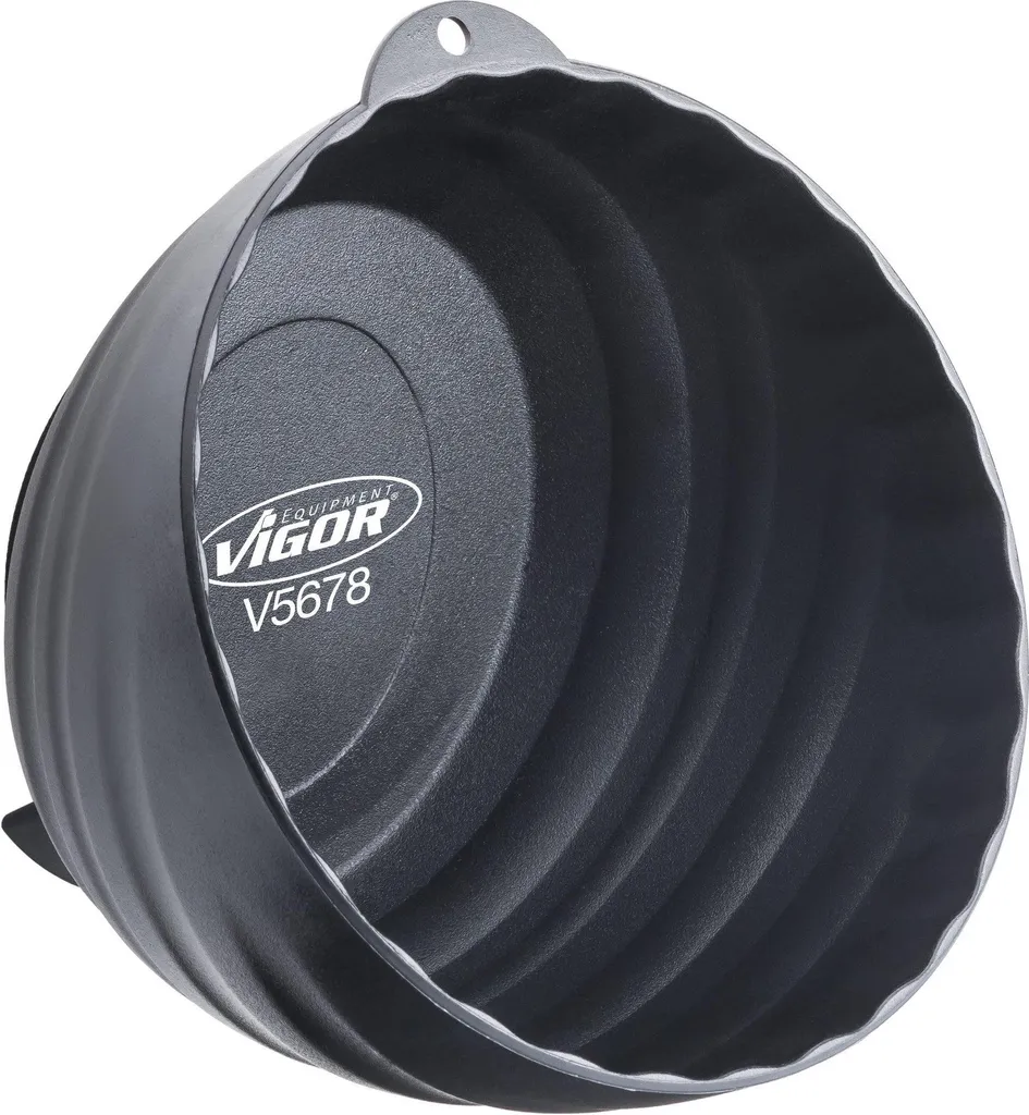 VIGOR V5678 Bac Magnétique Rond Noir pour Rangement de Vis et Écrous