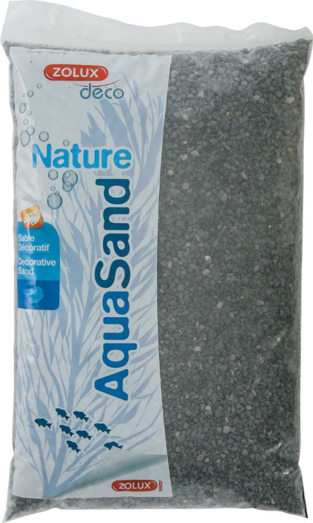 Dekorativer Rohsand aus schwarzem Basalt 5 kg "Aquasand"