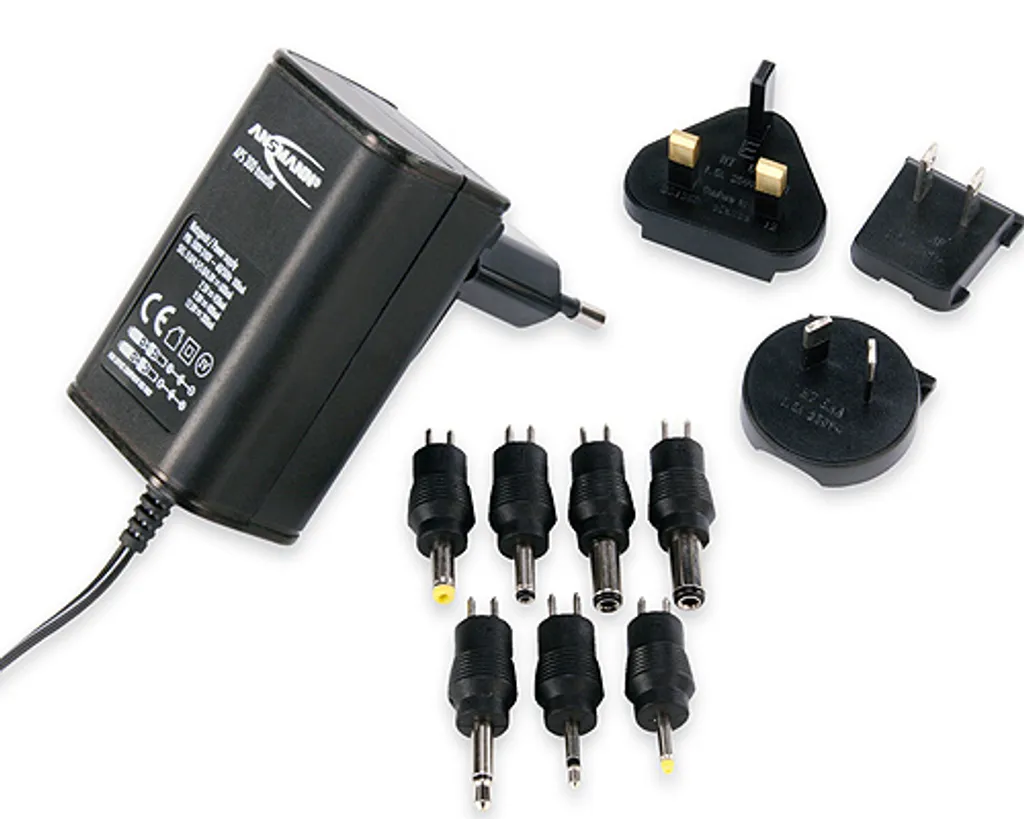 Adaptateur secteur 3-12VDC Ansmann 5111233 avec 7 embouts interchangeables - 9