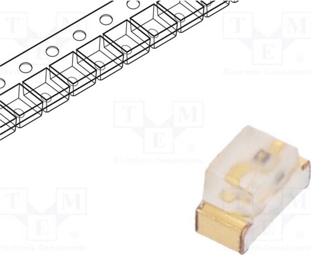 5x LED 1,6x0,8x1,1mm 120° 0603 SMD orange 180÷300mcd 2÷2,5V KP-1608SEC LED-Dioden