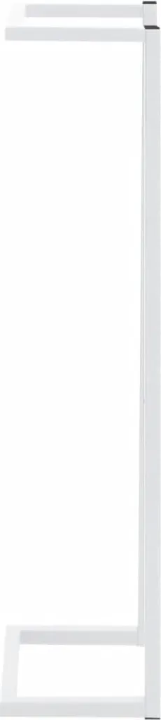 Support serviettes blanc 95 cm pour séchage rapide en salle de bain