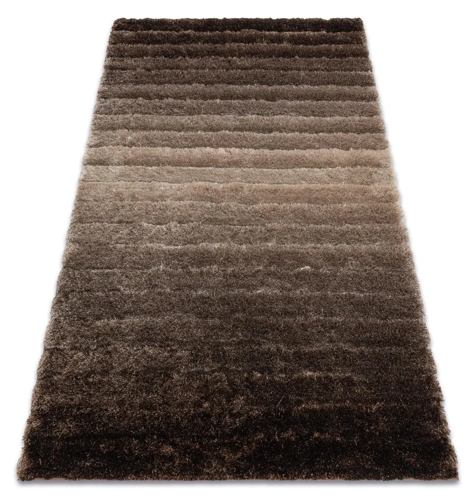 Tapis Marron Shaggy 120x160 cm FLIM Antidérapant et Doux pour le Sol