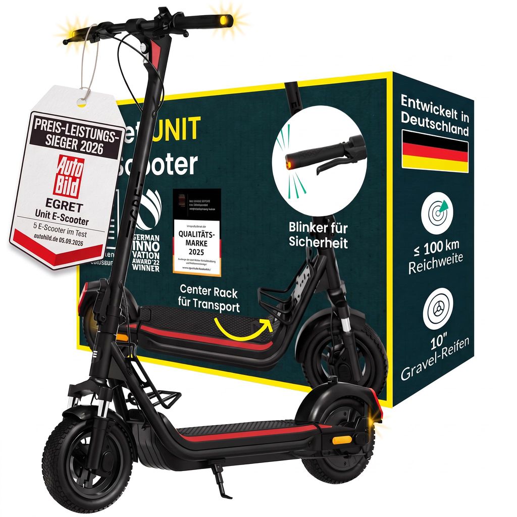 Egret Unit – hulajnoga elektryczna dla dorosłych, 20 km/h, Zdjęcie produktu  Obraz wygenerowany przez AI
