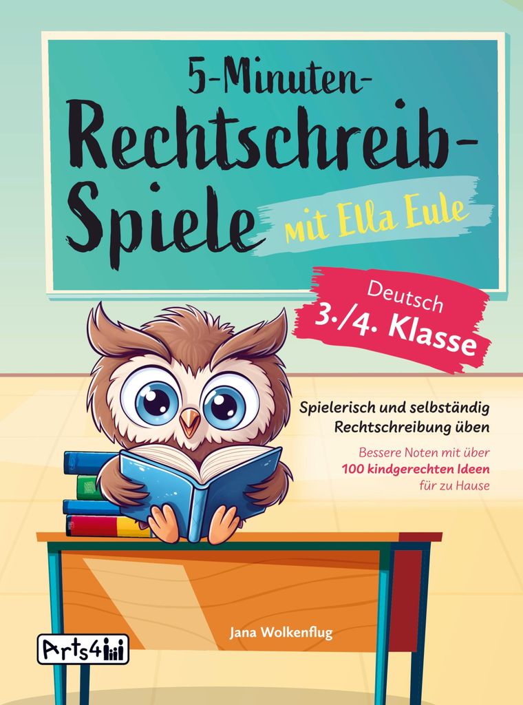 5-Minuten-Rechtschreibspiele mit Ella Eule - Deutsch 3./4. Produktbild 