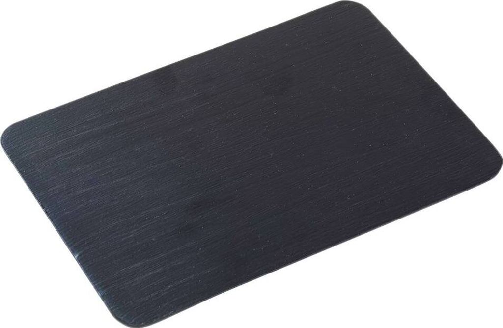 Kerzenteller Aluminium Schwarz 20x14cm Untersetzer Produktbild 