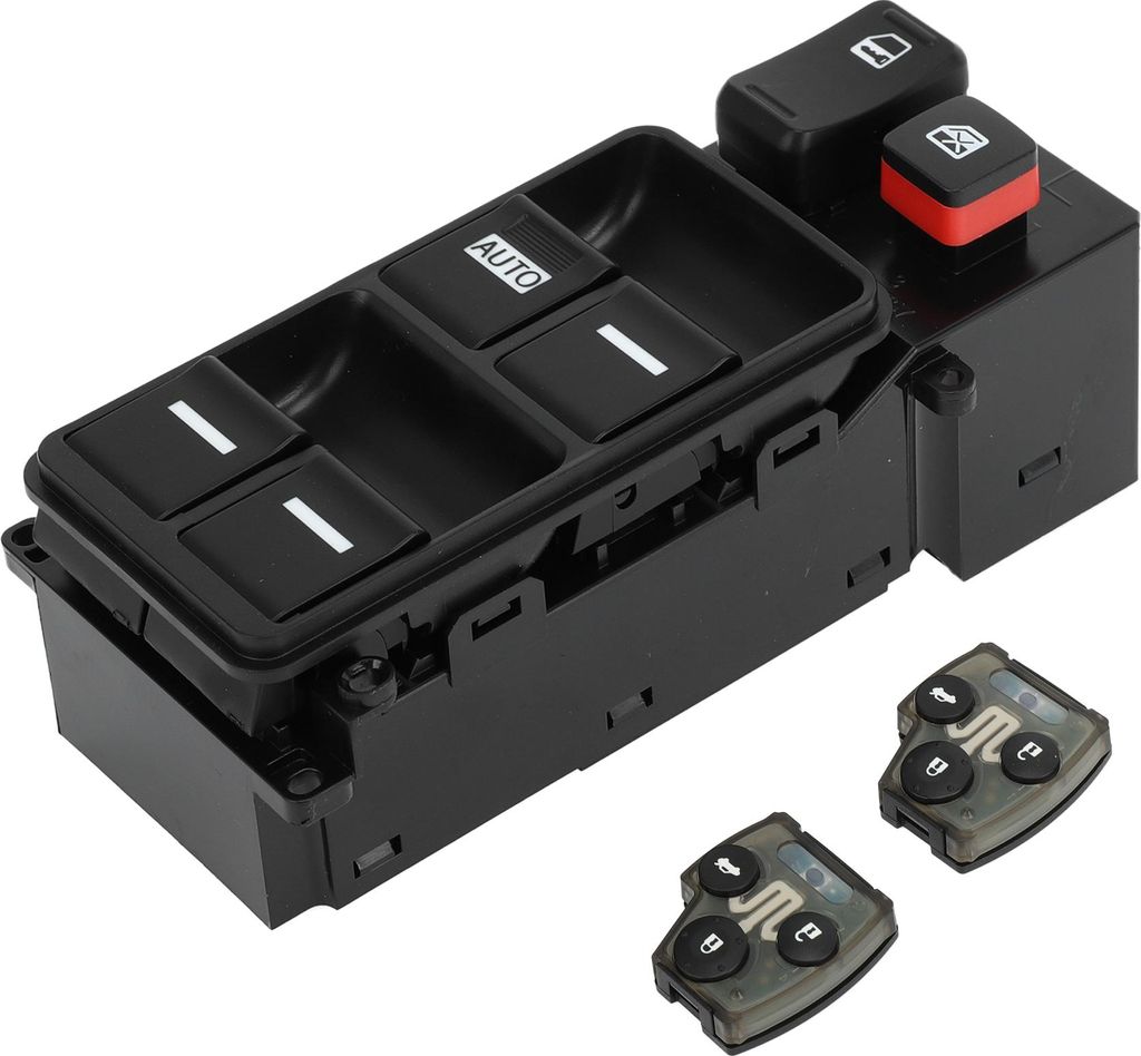 Elektrischer Fensterschalter Vorne Links Fahrerseite Fenstersteuerschalter für Honda Accord 2003-2007 Schwarz