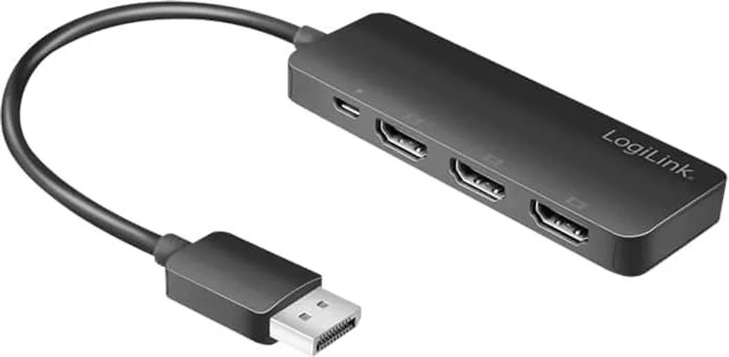 Solution Multi-Écran 4K : Splitter DisplayPort vers 3x HDMI MST Logilink - 6