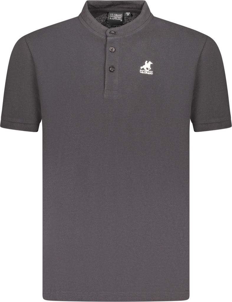 Elegantes Herren Kurzarm-Poloshirt Schwarz mit Stickerei & Logo