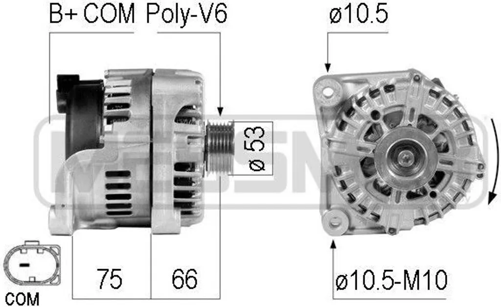 Alternateur de rechange pour BMW E87 E90 E60 X1 X3 - Qualité OE ERA