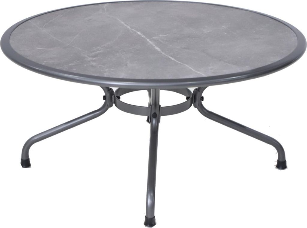 Royal Garden Verso Gartentisch Stahl/Fairstone Iron Grey Ø110x73,5 cm