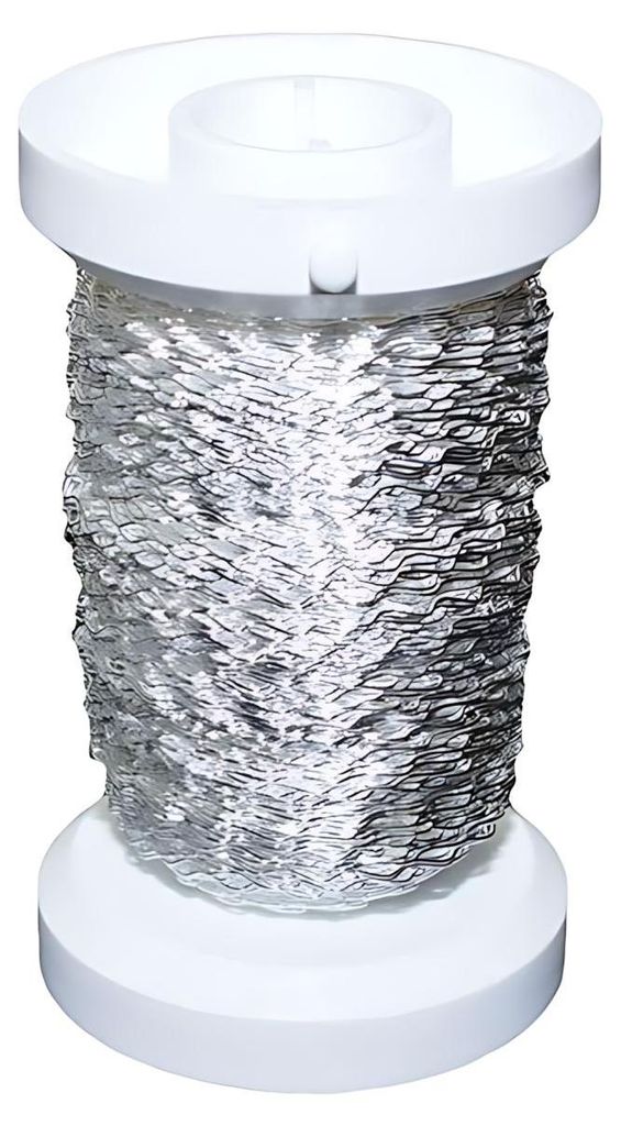 Glorex Effektdraht versilbert, 0,25 mm x 60 m Produktbild 