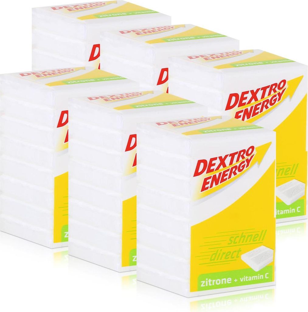 Dextro Energy Traubenzucker Zitrone 46g (6er Pack) Produktbild 