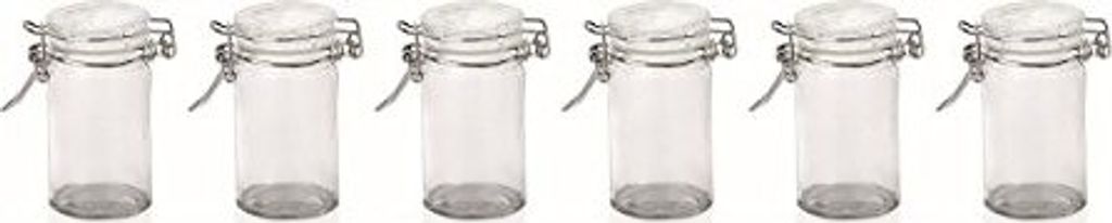Petit Bügelverschlussglas rund 75 ml 6 Stück Dessertglas Gewürzglas Bügelglas
