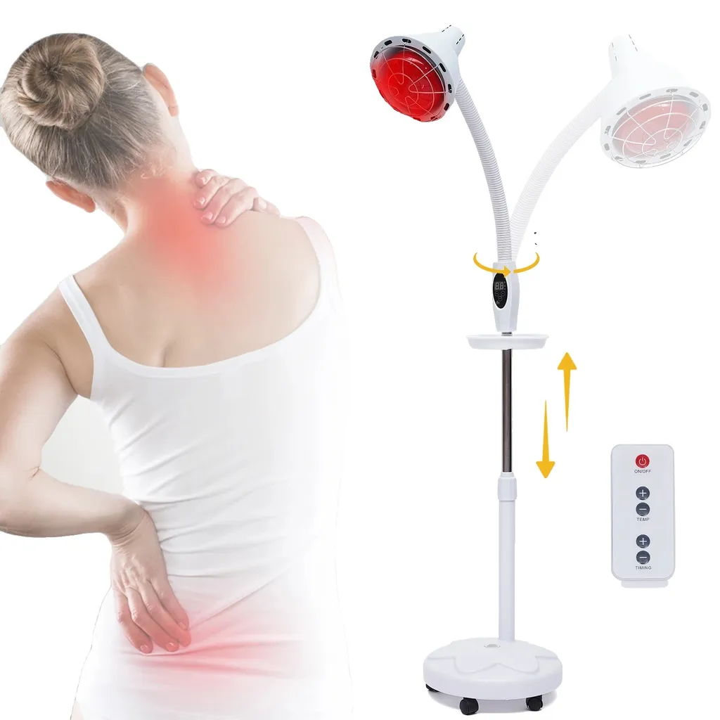 Lampe infrarouge 275W à 10 niveaux de chaleur et bras flexible robuste