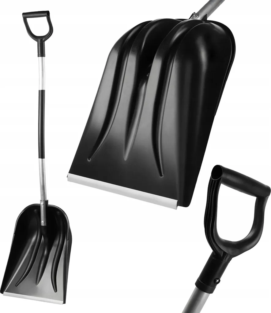 Pelle robuste et stable en polymère orange avec attache de rangement 40cm