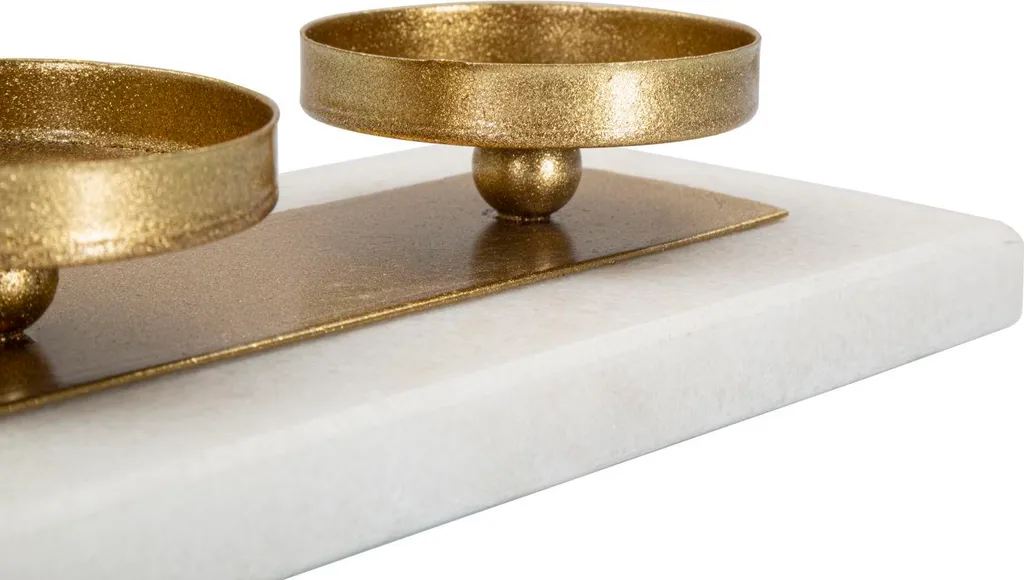 Porte-bougie Stable en Marbre : Solution Déco Chic pour Table 40cm - 4