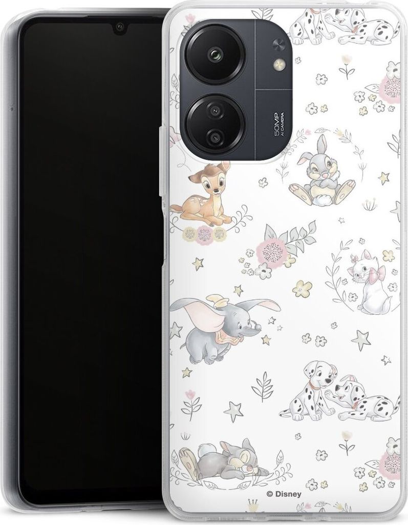 DeinDesign Handyhülle für Xiaomi Redmi 13C 4G Silikon Hülle Case Smartphone Schutzhülle Bambi Disney Dumbo