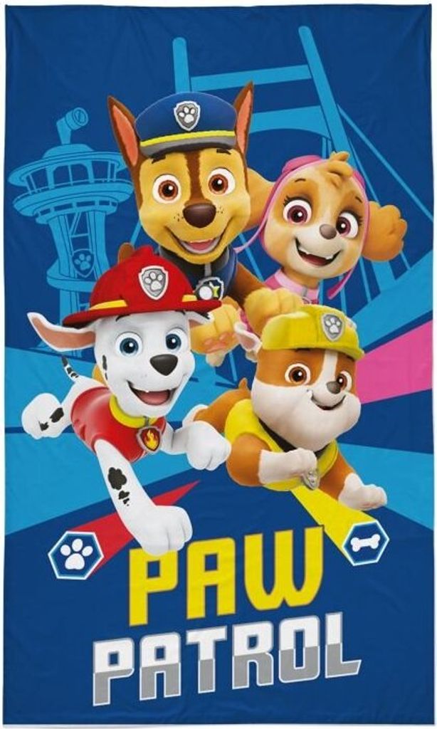 DETEXPOL Ręcznik dziecięcy Paw Patrol niebieski Bawełna - Zdjęcie produktu 