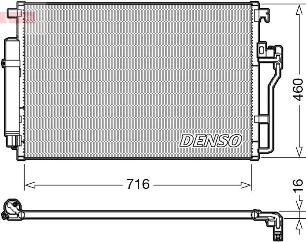 Condenseur de climatisation OE 68013633AA pour Sprinter et Volvo V70