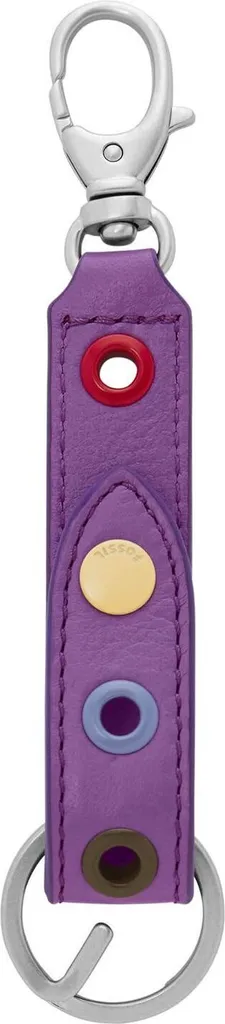 FOSSIL Keychain Bright Purple Viola | Portachiavi Pelle Trendy 2024