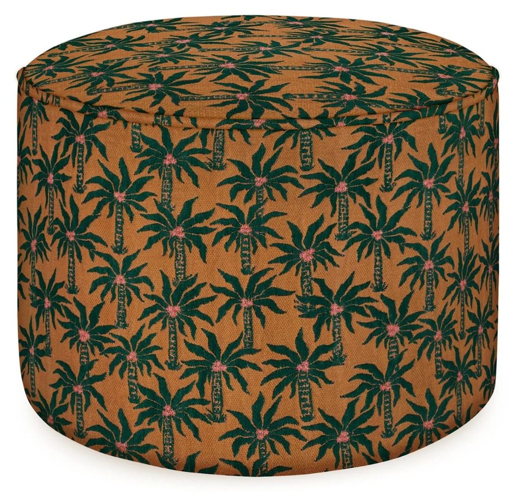 Palais Laura Moos & Karamell Luxus-Pouffe 45 x 45 cm