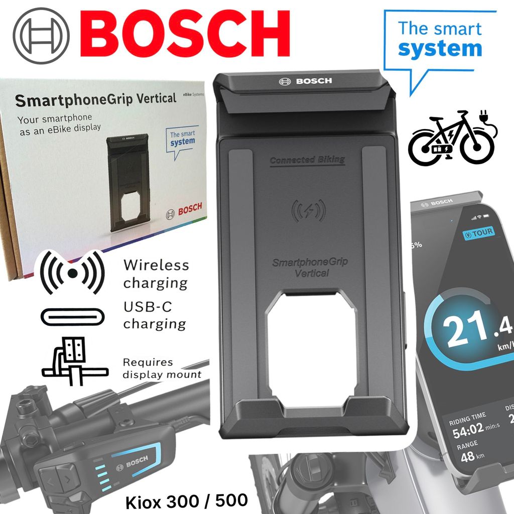 Bosch Ebike Smartphone Grip Vertical Handy Halterung Kiox Produktbild 